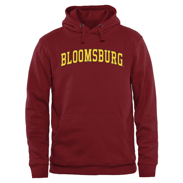 Men NCAA Bloomsburg Huskies Everyday Pullover Hoodie Maroon